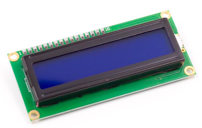 LCD1602 Blue Ekleraj Avèk sord